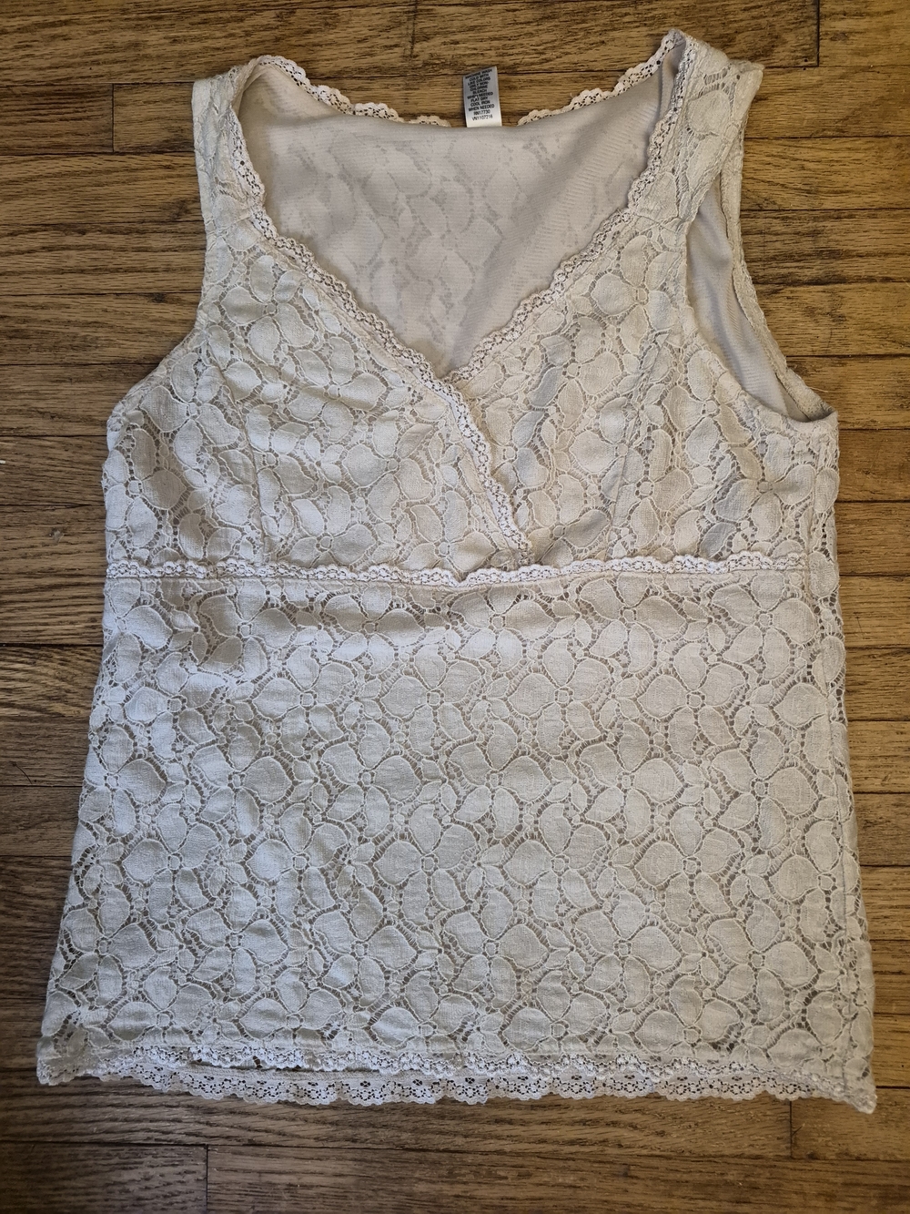 Merona Cream Lace V-Neck Camisole Tank